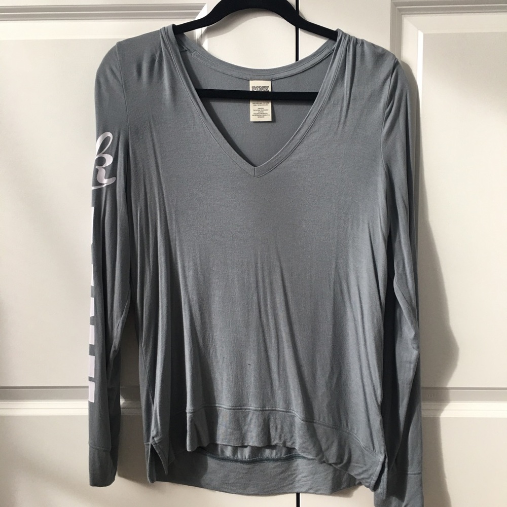 VS pink grey super soft long sleeve tee